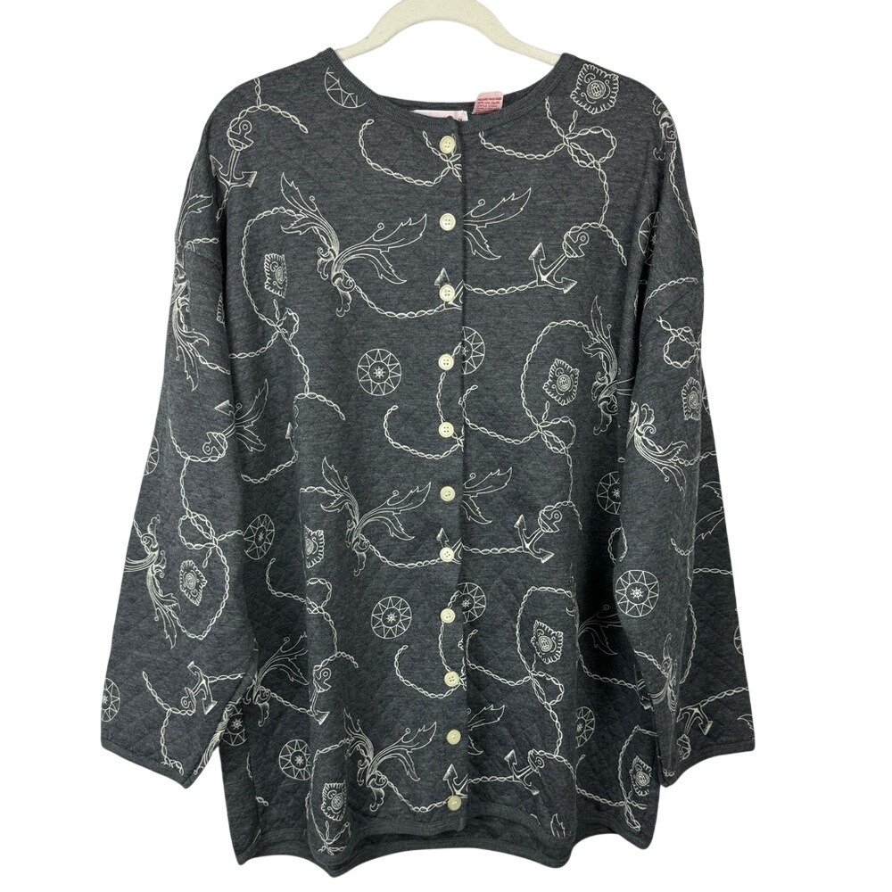 b.i. Gear Sport Vintage Women's XL Button Down Light/Medium‎ Weight Cardigan Top